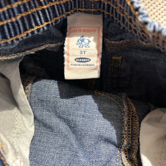 Vintage retro rainbow waist band denim jean mini skirt old navy 3t - Picture 4 of 12